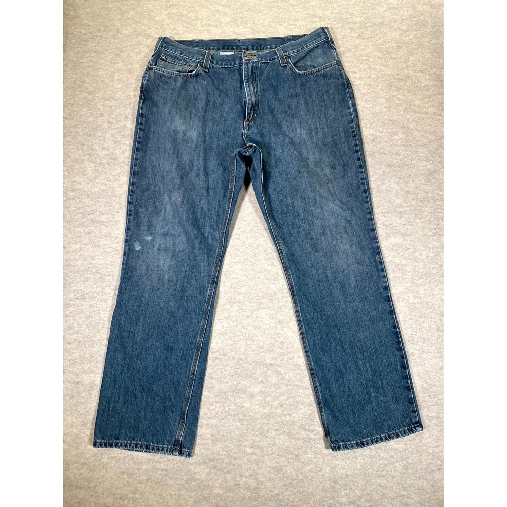 Carhartt Relaxed Fit Jeans‎ Mens 40x34 Blue Denim Cotton Mid Rise Medium Wash
